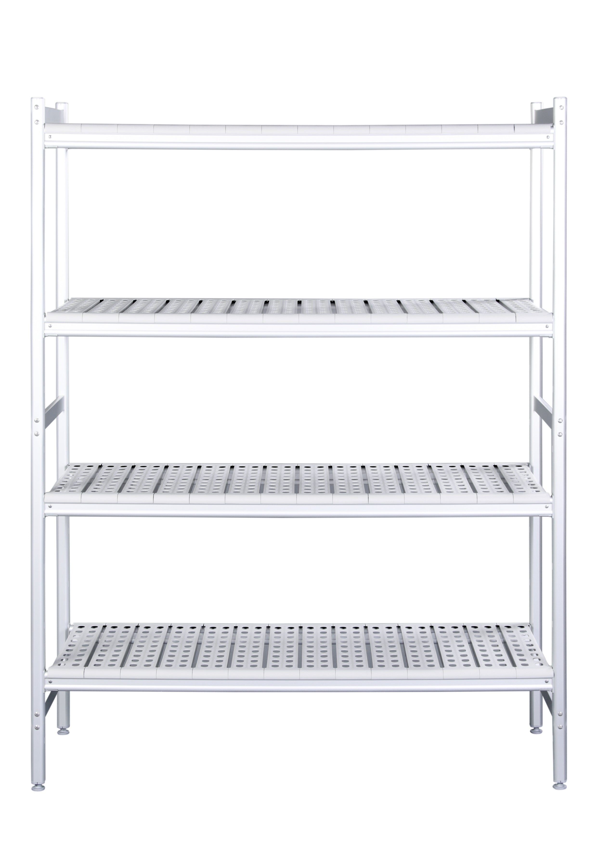 Aluminiumshylde med Plastgitre - 373x1330 mm