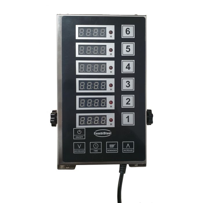 Digital Køkkentimer med 6 Kanaler fra Combisteel
