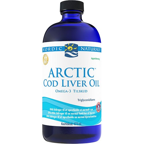Arctic Cod Liver Oil, Appelsinsmag   473 Ml fra Nordic Naturals