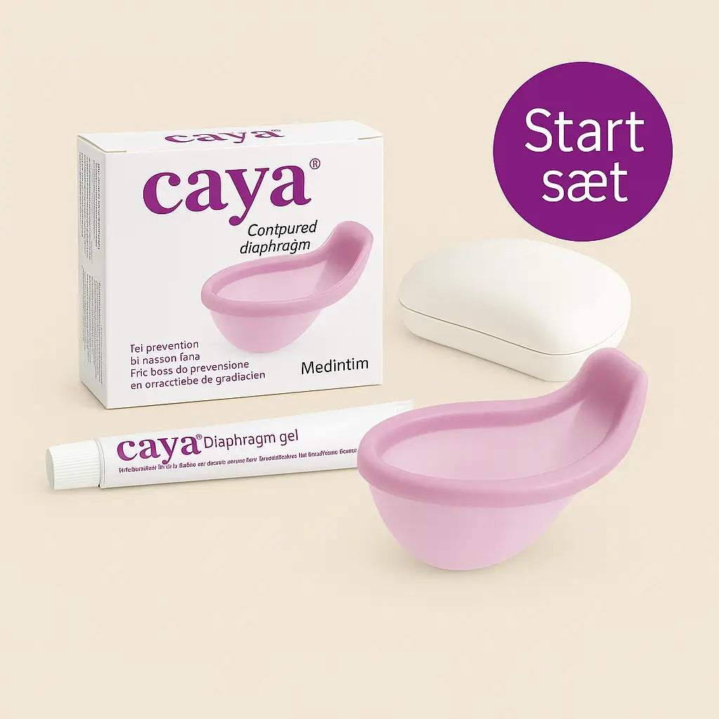 Startsæt:   Pessar +   Gel. Hormonfri Prævention fra Caya