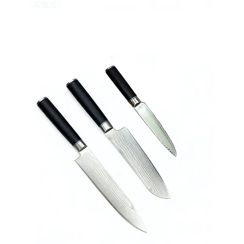 Damaskus Knivsæt 3 Knive fra Kitchen Gadget Danmark