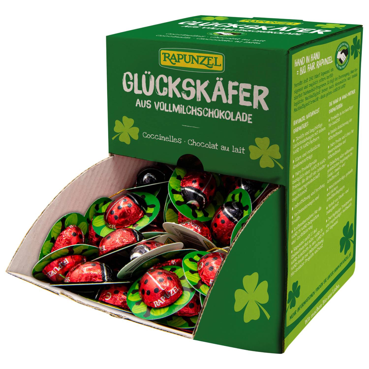 Chokolade Mariehøns økologisk   800 Gram     fra Rapunzel